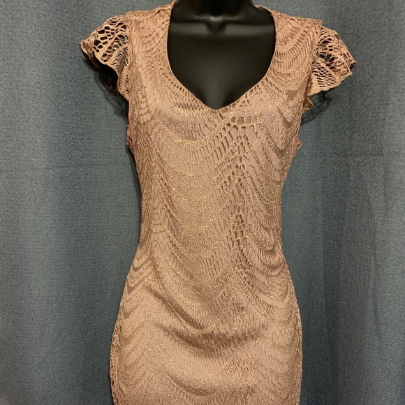 venus gold dress